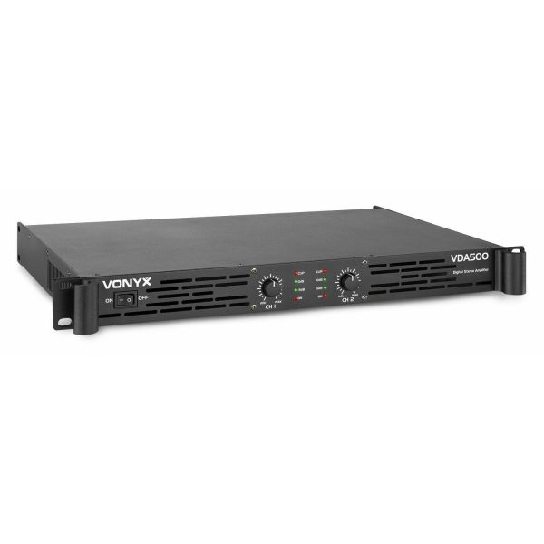 Vonyx VDA500 Amplificateur professionnel 2x 250W classe D - Noir