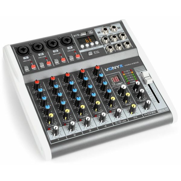 Vonyx VMM-K602 - Console de mixage, 6 canaux, Bluetooth