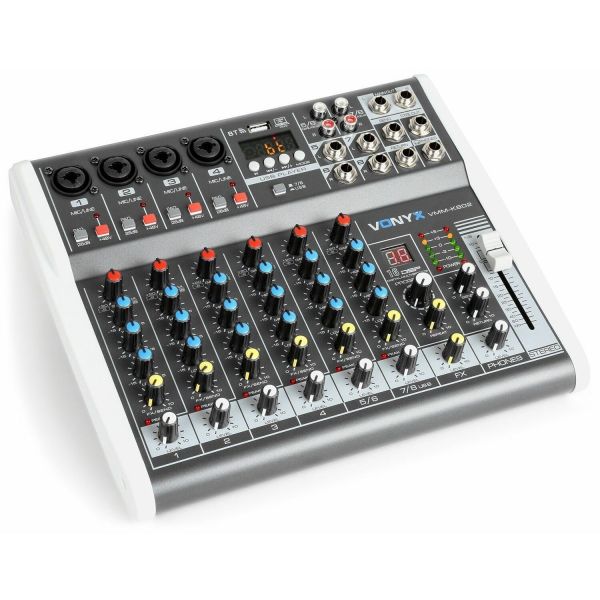 Vonyx VMM-K802 - Console de mixage 8 canaux, Bluetooth