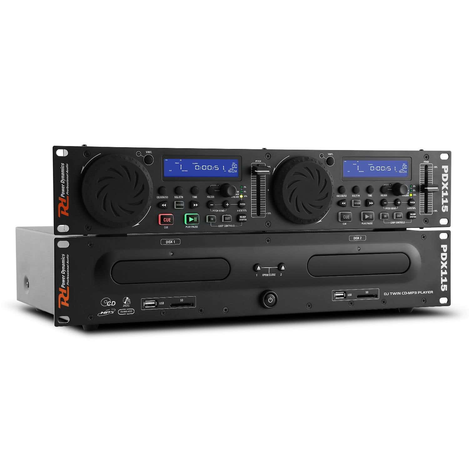 PDX115 Double lecteur CD/SD/USB/MP3
