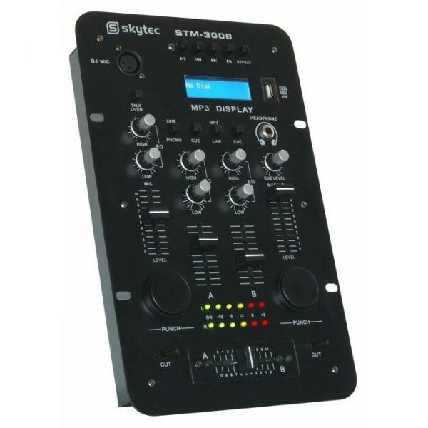 SkyTec STM-3008 2-Channel Mixer USB/MP3