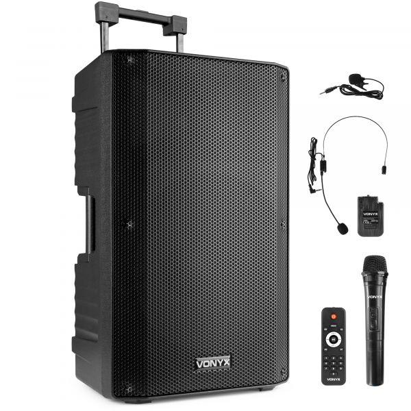 Vonyx VSA700-BP Sono Portable 1000 Watts - Batterie + Micro-Casque