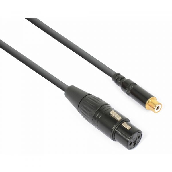 PD Connex Câble audio cordon convertisseur xlr femelle - rca femelle - 0,15m