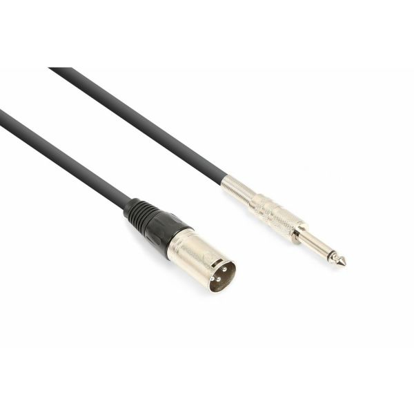 Vonyx Câble audio cordon xlr mâle / jack 6,35 mono - 1,5m
