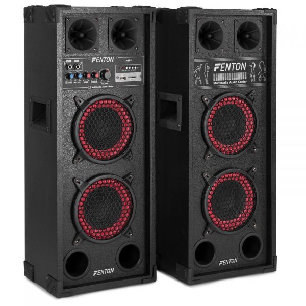 Fenton SPB-28 - Kit karaoké haut-parleurs, enceintes amplifiées actives, 800 W