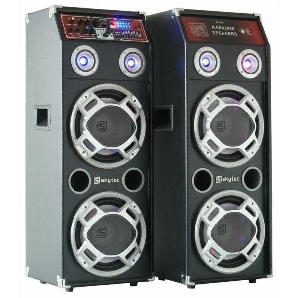SkyTec SPLED600 Speakers Active 2x 8