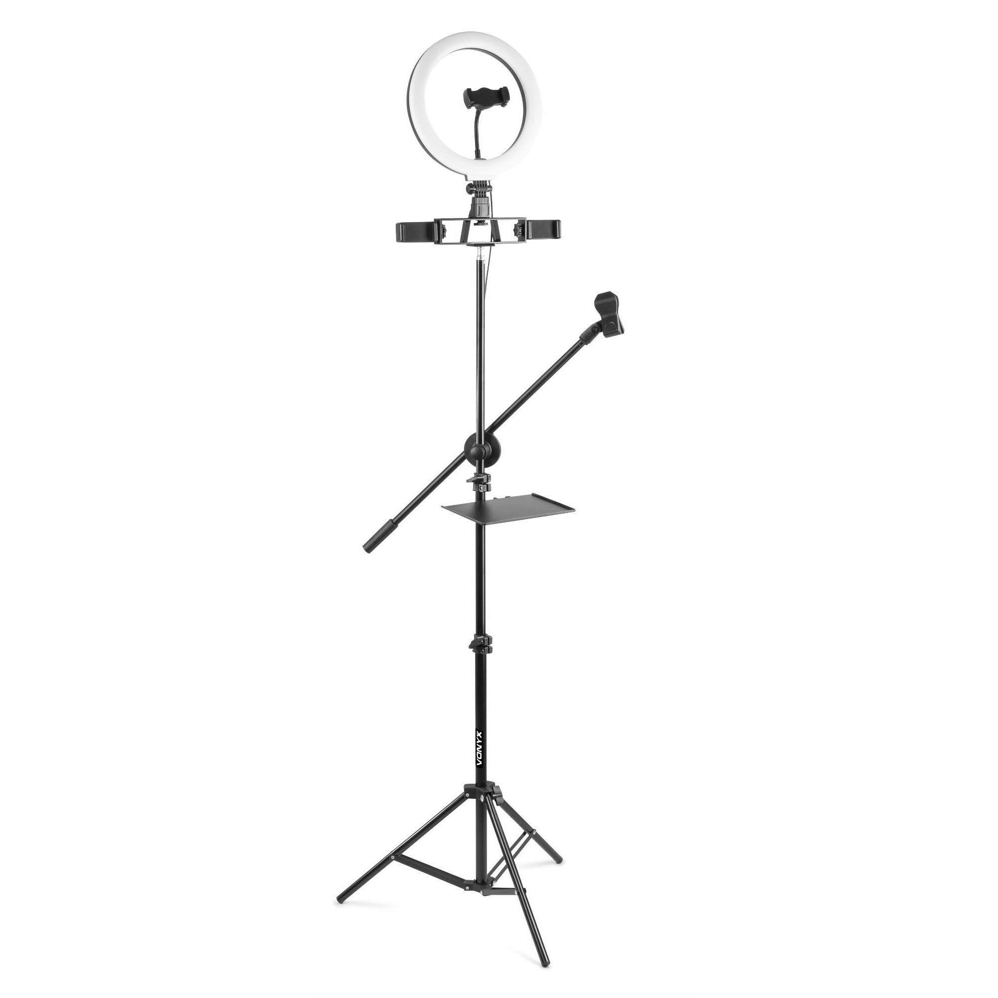 Vonyx RL25 Ring Light avec 3 supports smartphone