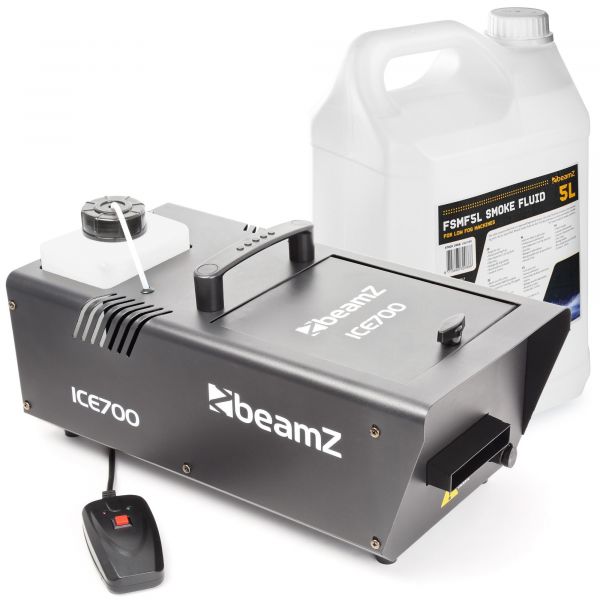BeamZ ICE700 Machine à Fumée Lourde avec 5L de Liquide