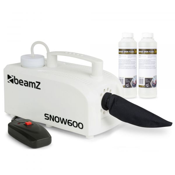 BeamZ SNOW600 Machine à neige avec concentré pour 10 litres de liquide neige 