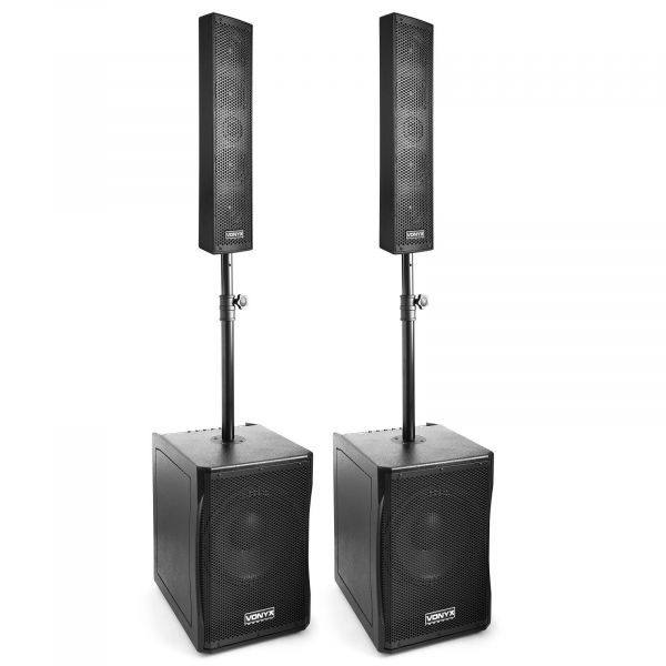 Vonyx VX1200 Kit Sono DJ - Système audio 2.2 actif - 1500W