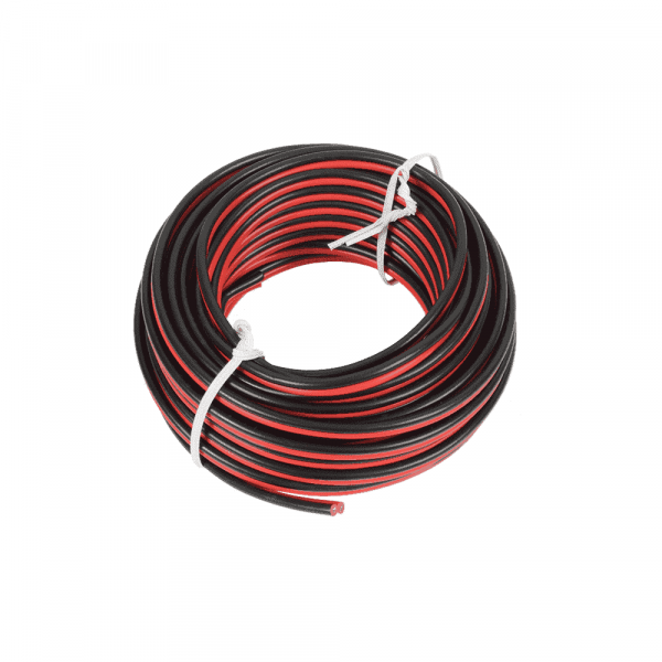 PD Connex Câble Haut-Parleur Câble Universel, Noir/Rouge 10 m 2x 0,75mm - 10m