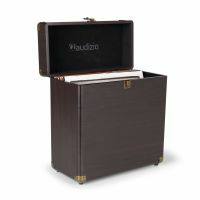 2nde Vie - Audizio RC32 - Étui de Rangement pour Vinyle 33 Tours - Noyer