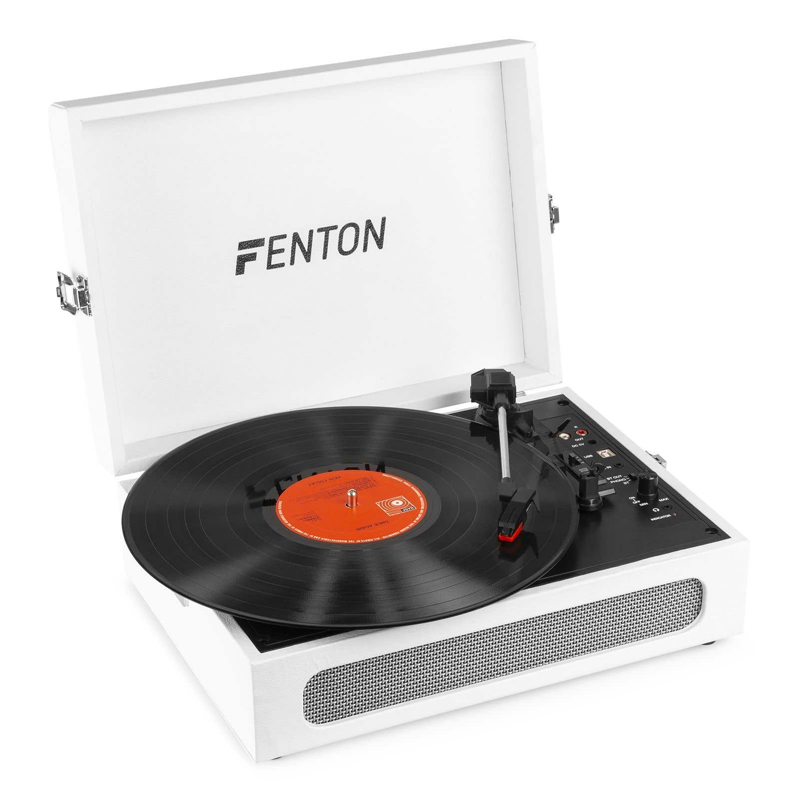 Fenton RP118F Platine Vinyle Valise Bluetooth avec Haut-Parleurs Intégrés
