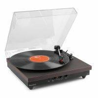 2nde Vie - Audizio RP113B Platine Vinyle Cuir Bluetooth avec Haut-Parleurs Intégrés - Cuir Double Piqure Noir