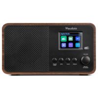 Audizio Avio - Radio DAB+, FM avec Bluetooth 5.0 - Noyer, Écran 2,4 Pouces 