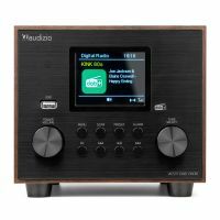 Audizio Vieste Radio DAB+ FM 60 Watts Bluetooth 5.0 - Noyer, Subwoofer Intégré