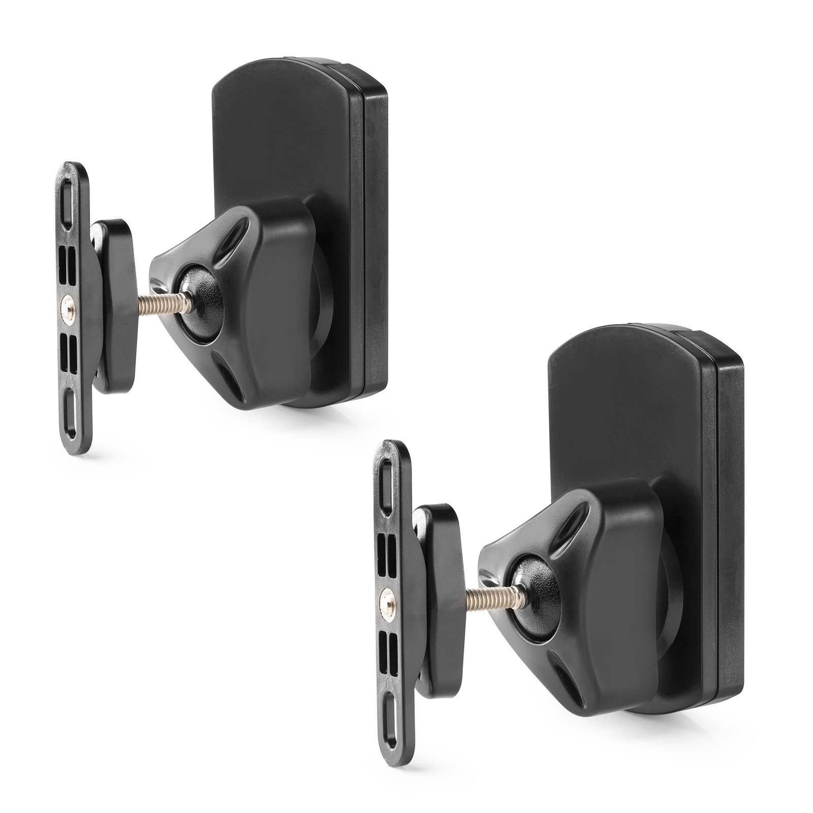 Audizio HTS25 Support Mural Universel pour Enceinte Inclinable et Pivotant - Noir