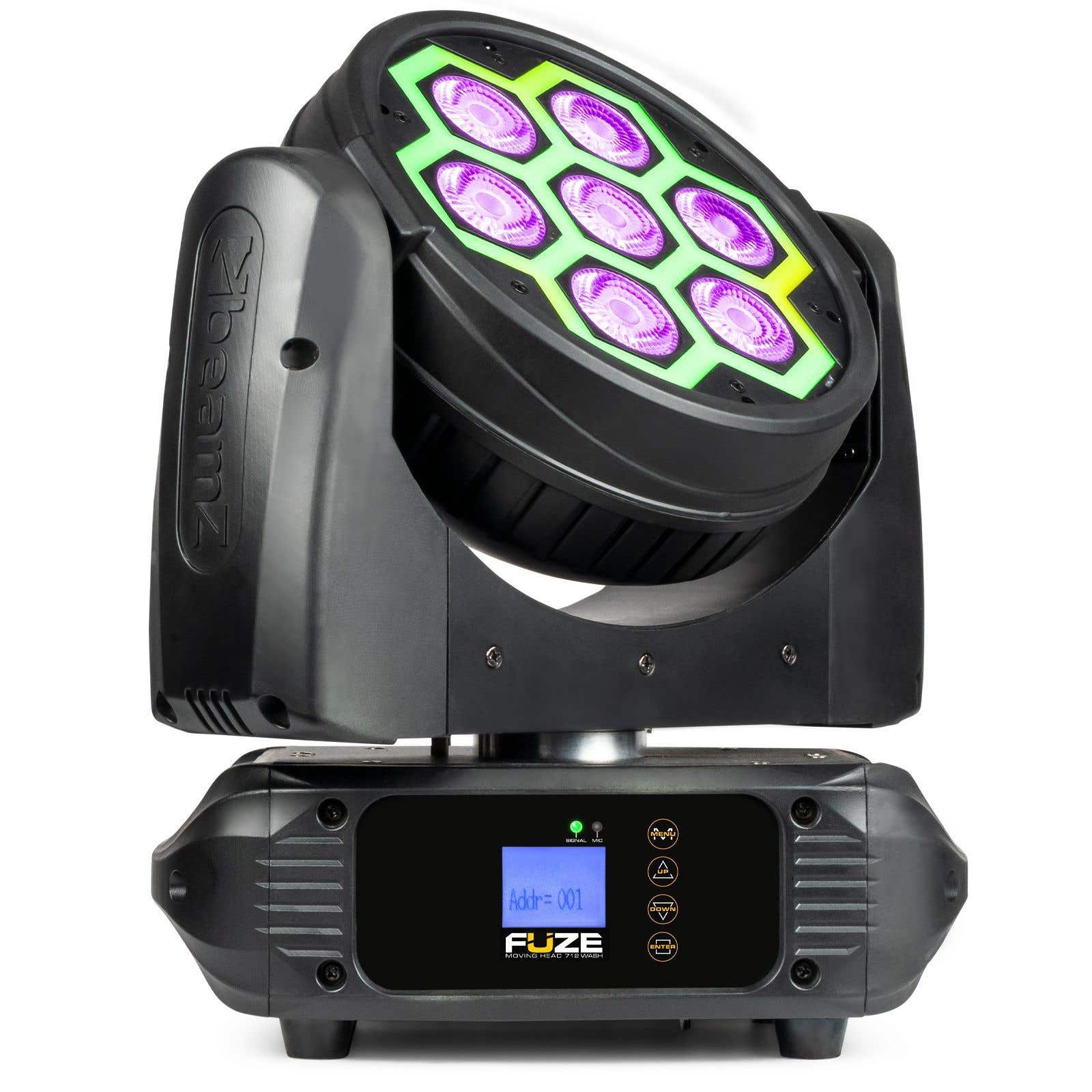BeamZ FUZE712 avec Effet LED SMD - Lyre LED - Lumière LED - Spot led