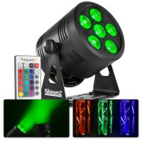 BeamZ Pro BBP66 - Projecteur PAR Uplight sur Batterie RGBW DMX - 72 Watts