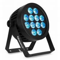 BeamZ Professional BWA532 - Projecteur PAR CAN IP65, 12x LED RGBW, avec Boitier Étanche - Aluminium