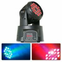 BeamZ MHL108MK4 - Mini Lyre Wash, 18x LEDs RGB 3W, Mode DMX