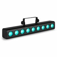 Fuzzix Orion - Barre LED Wallwasher - 9x 6 Watts RGBW, Modes Automatiques, DMX, Télécommande