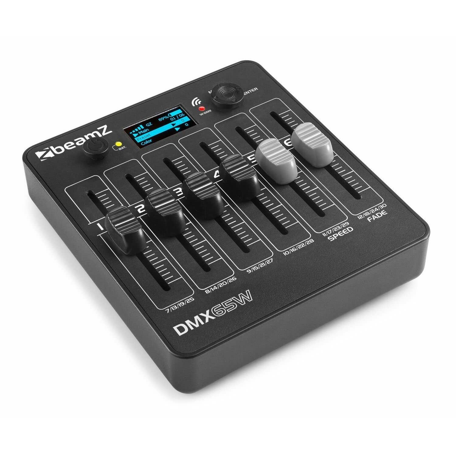 BeamZ DMX65W - Contrôleur DMX Sans Fil avec Batterie - 30 canaux