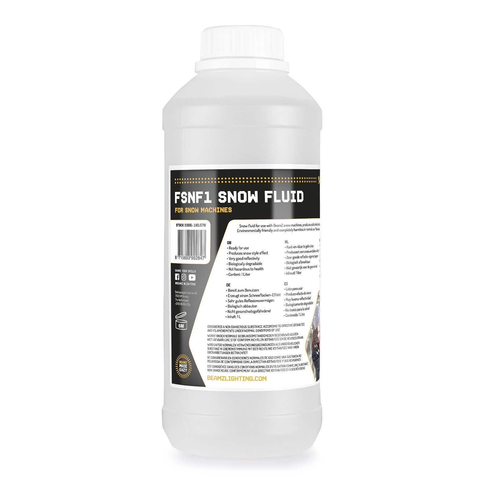BeamZ FSNF1 - Liquide pour Machine à Neige - 1 Litre