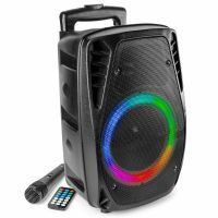 Fenton FT8LED-MK2 - Enceinte Sono Portable avec Batterie et LEDs Intégrées