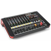 Power Dynamics DM-M804A - Console de Mixage Amplifiée 8 Canaux, USB MP3 BT