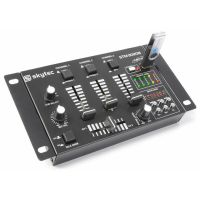 SkyTec STM-3020B - Table de Mixage 6 Canaux, Port USB, 3 Canaux Commutables