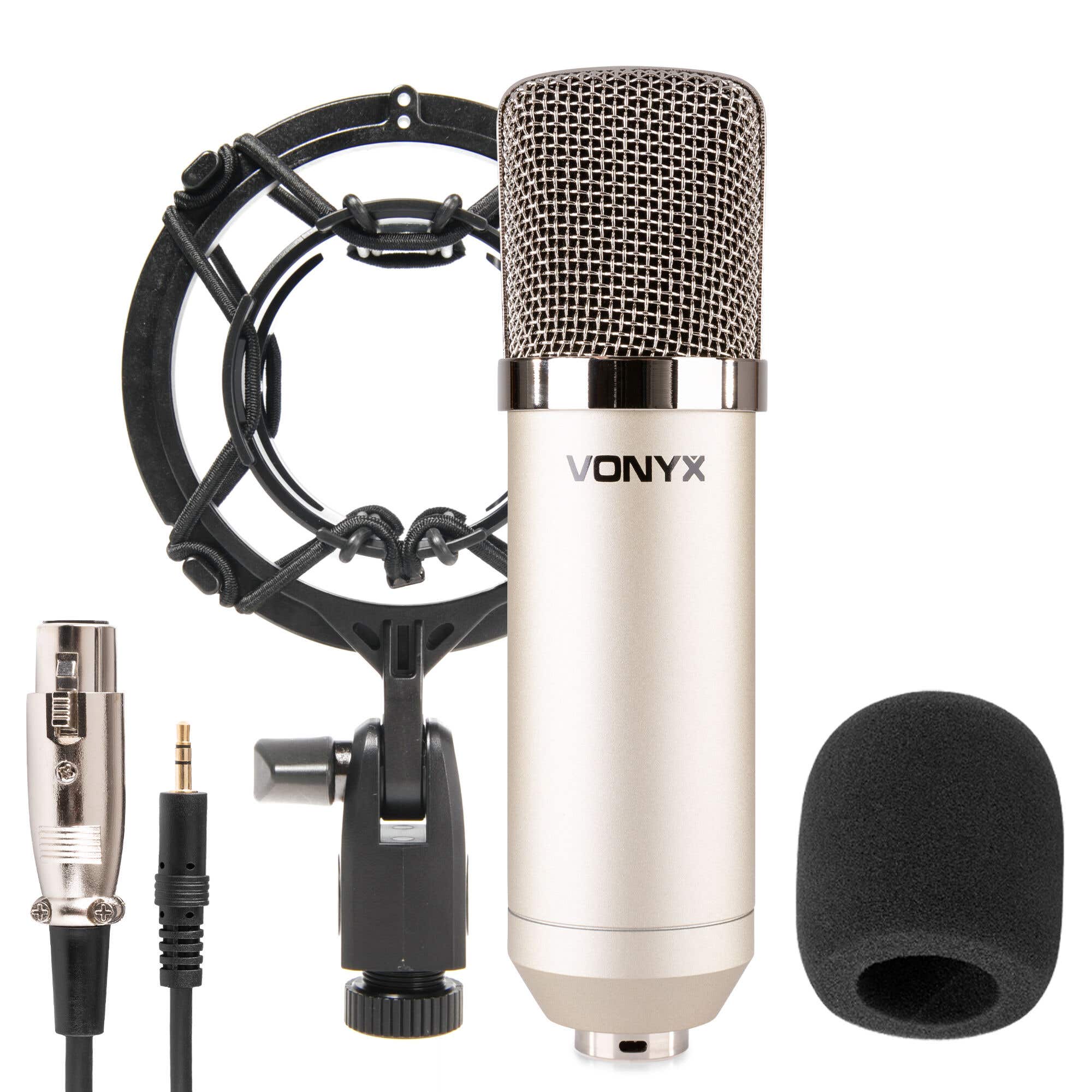 Vonyx CM400 - Microphone à Condensateur - Argent