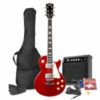 Max GigKit - Guitare Électrique Style LP Pack Débutant Ampli 40 Watts - Rouge