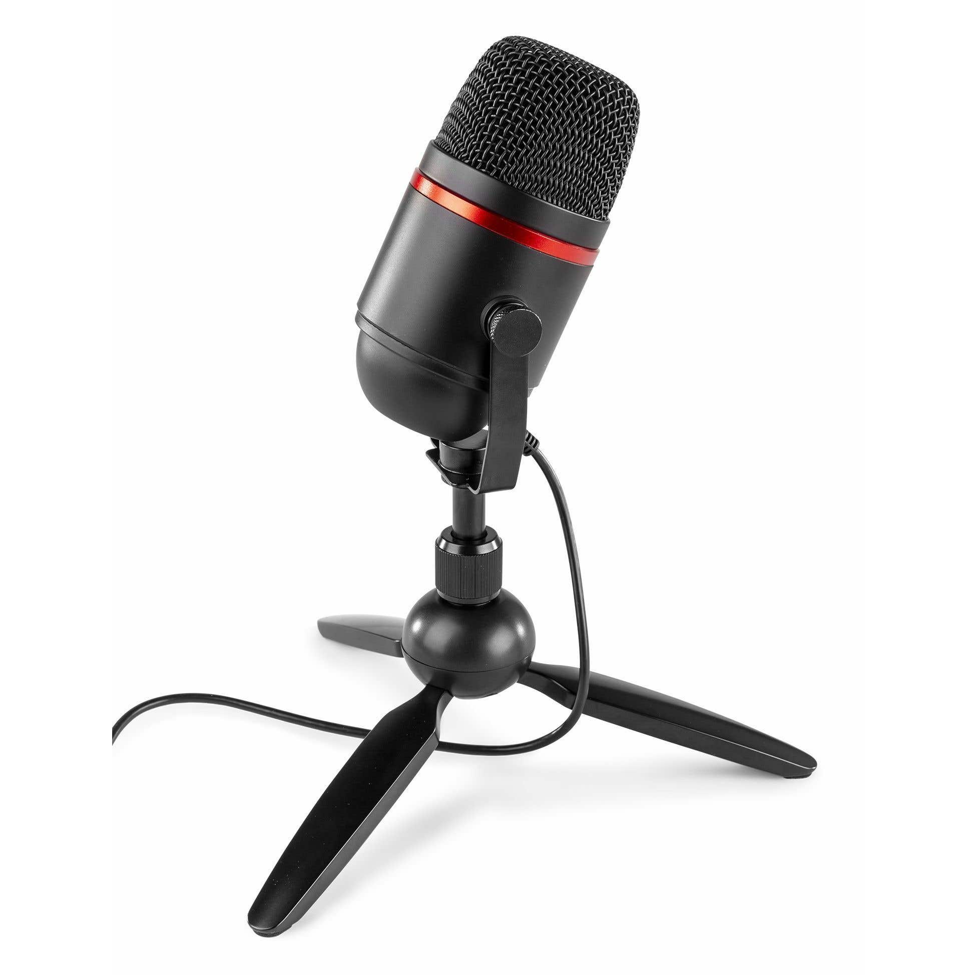 Power Dynamics PCM100 - Microphone Streaming avec Trépied - Noir