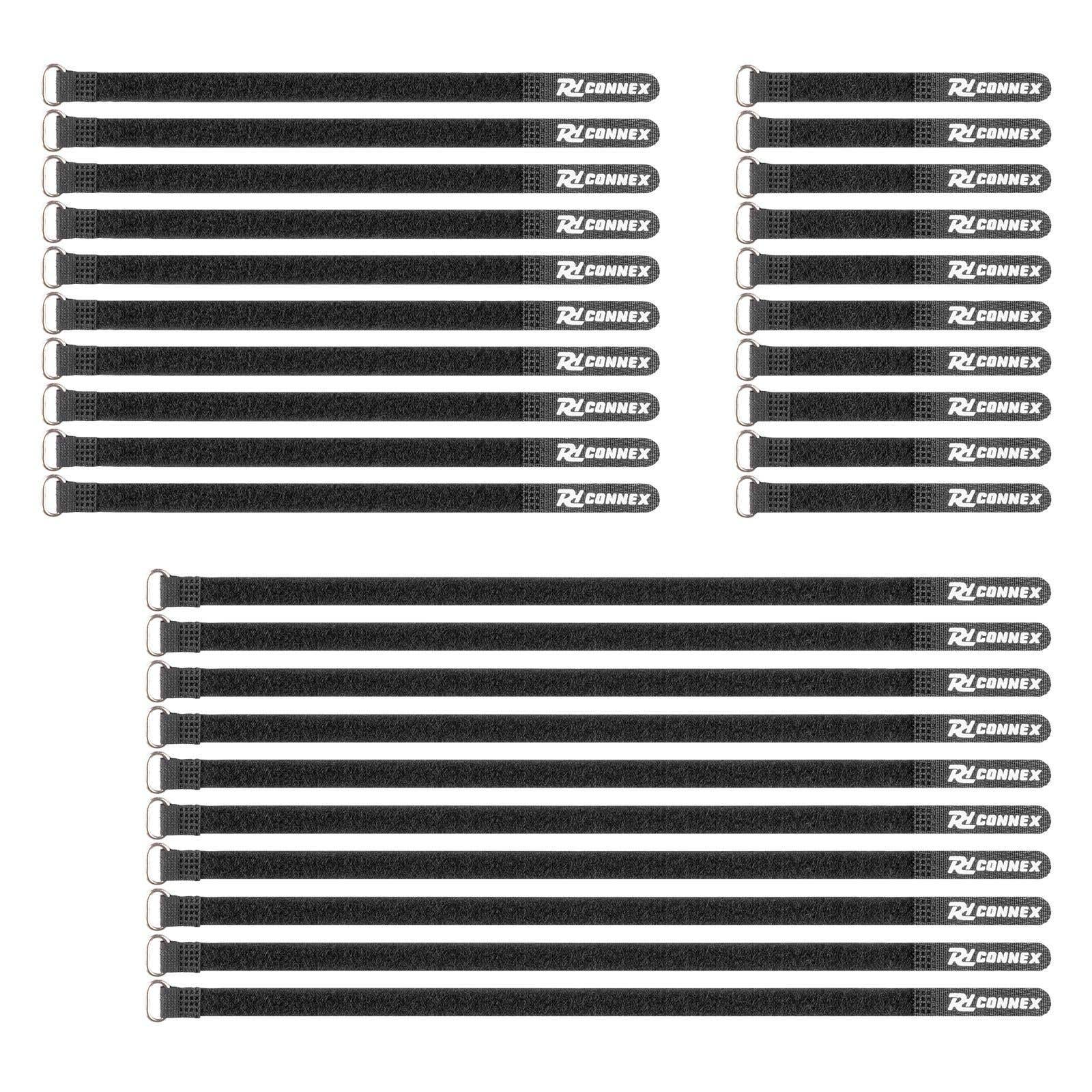 PD connex CXT-SET Attache Câble Velcro Réutilisable - Noir