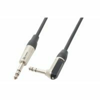 PD Connex Câble Audio Cordon Jack 6,35 Mâle Stéréo/Jack 6,35 Mâle Stéréo Coudé - 3m