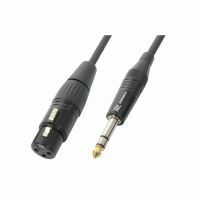 PD Connex Câble Audio Cordon XLR Femelle/Jack 6,35 Stéréo - 1,5m