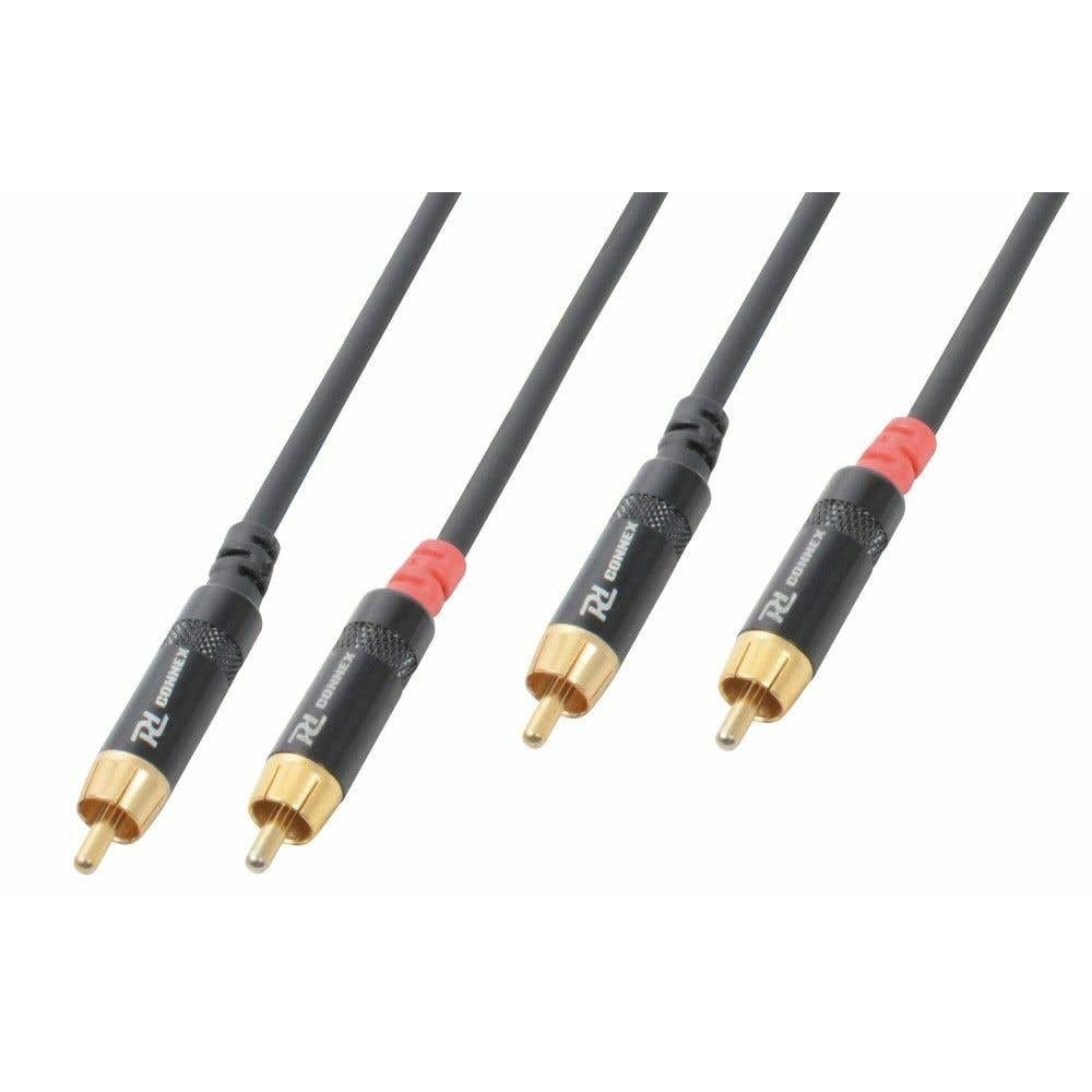PD Connex Câble Audio Cordon 2x RCA Mâle/2x RCA Mâle - 3m