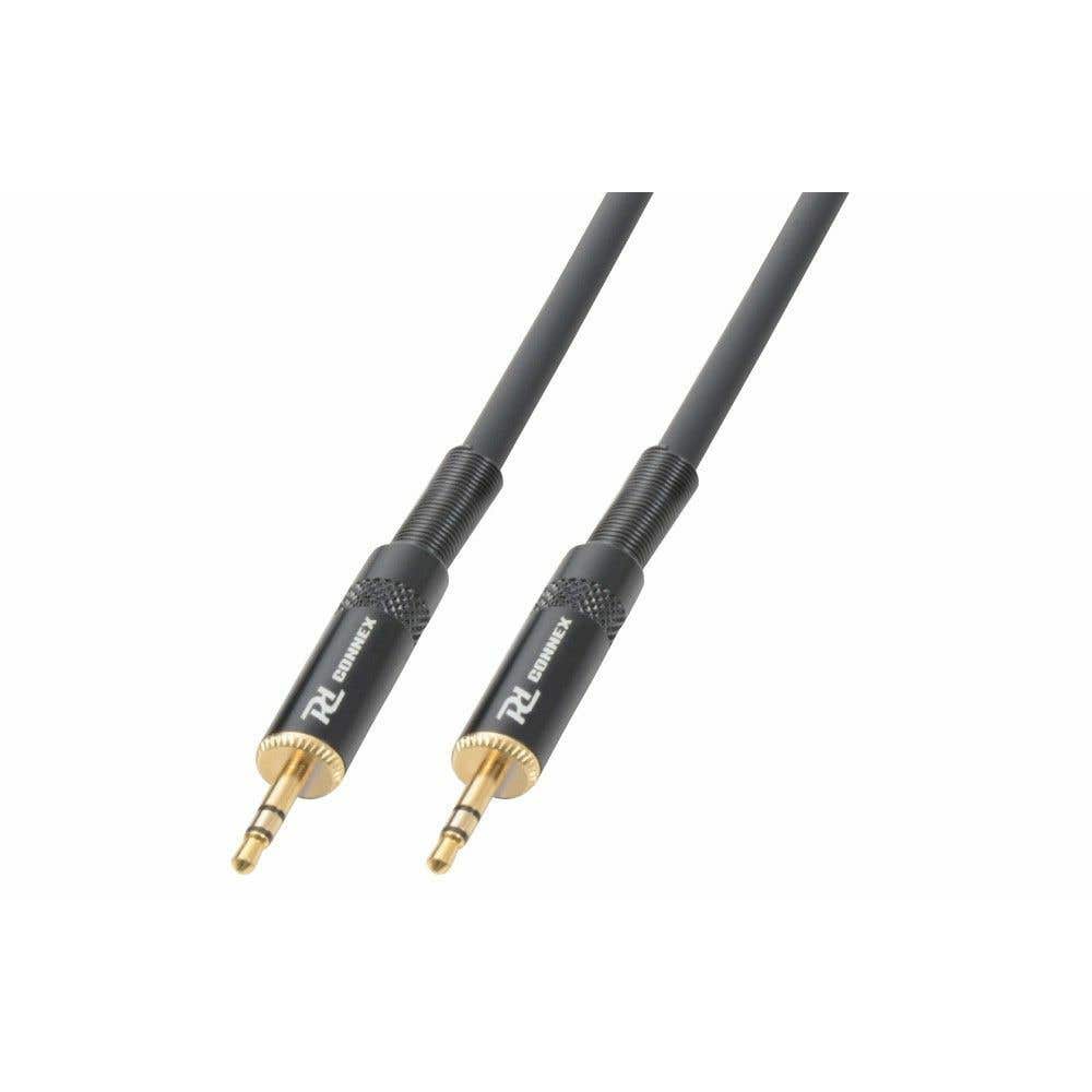 PD Connex Câble Audio Cordon Jack 3,5 Mâle Stéréo/Jack 3,5 Mâle Stéréo - 1,5m - Idéal pour Relier votre Ordinateur Portable, votre TV, Tablette, Smartphone…