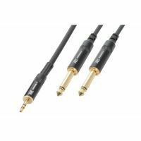 PD Connex Câble Audio Cordon Jack 3,5 Mâle Stéréo/2x Jack 6,35 Mono - 3m