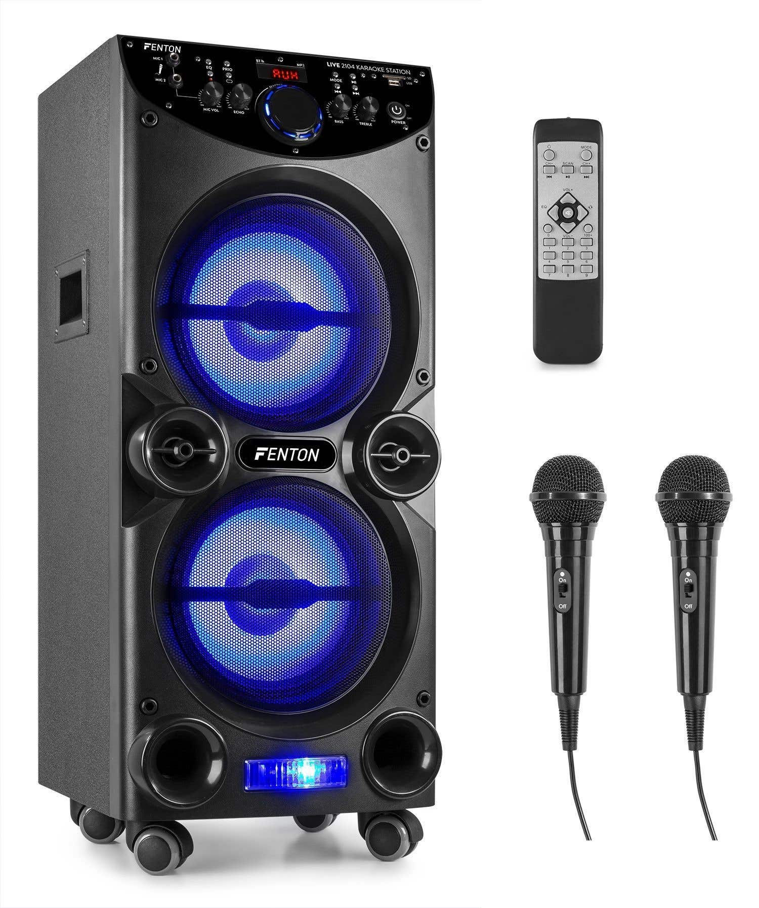 Fenton LIVE2104 - Enceinte de Soirée à LED 400 Watts