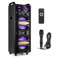 Fenton LIVE2102 - Enceinte de soirée Bluetooth avec LEDs RGB - 800 Watts, Micro Inclus 