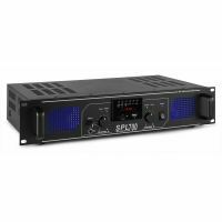 SkyTec SPL700MP3 - Amplificateur Professionnel, 2X 350 Watts, SD/MP3/USB - Noir