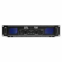 SkyTec SPL 700 - Amplificateur, 2x 350 Watts, Égaliseur 3 Bandes Intégré, Prises RCA