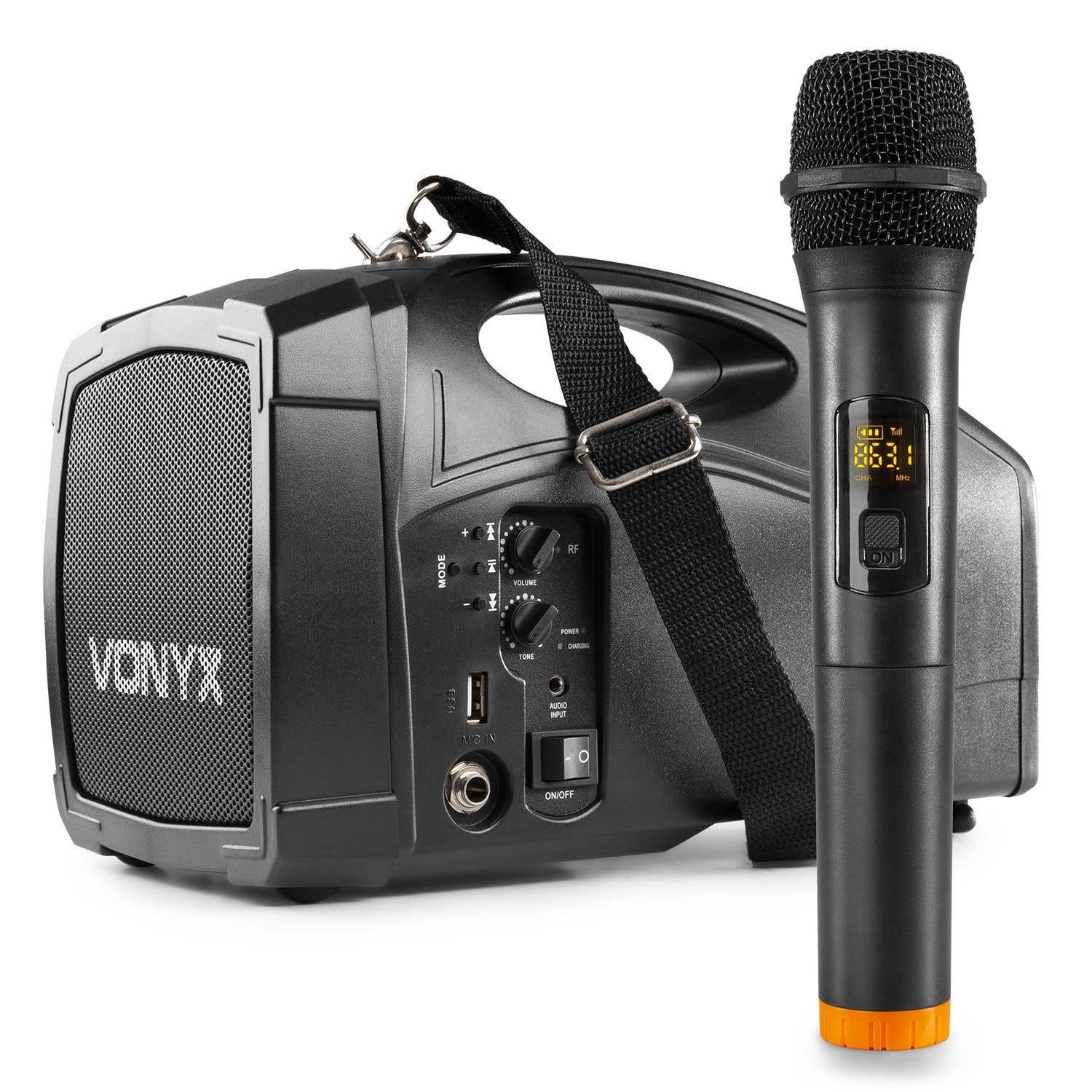 Vonyx ST014 - Système Haut-Parleur Amplifié Batterie avec Micro Main