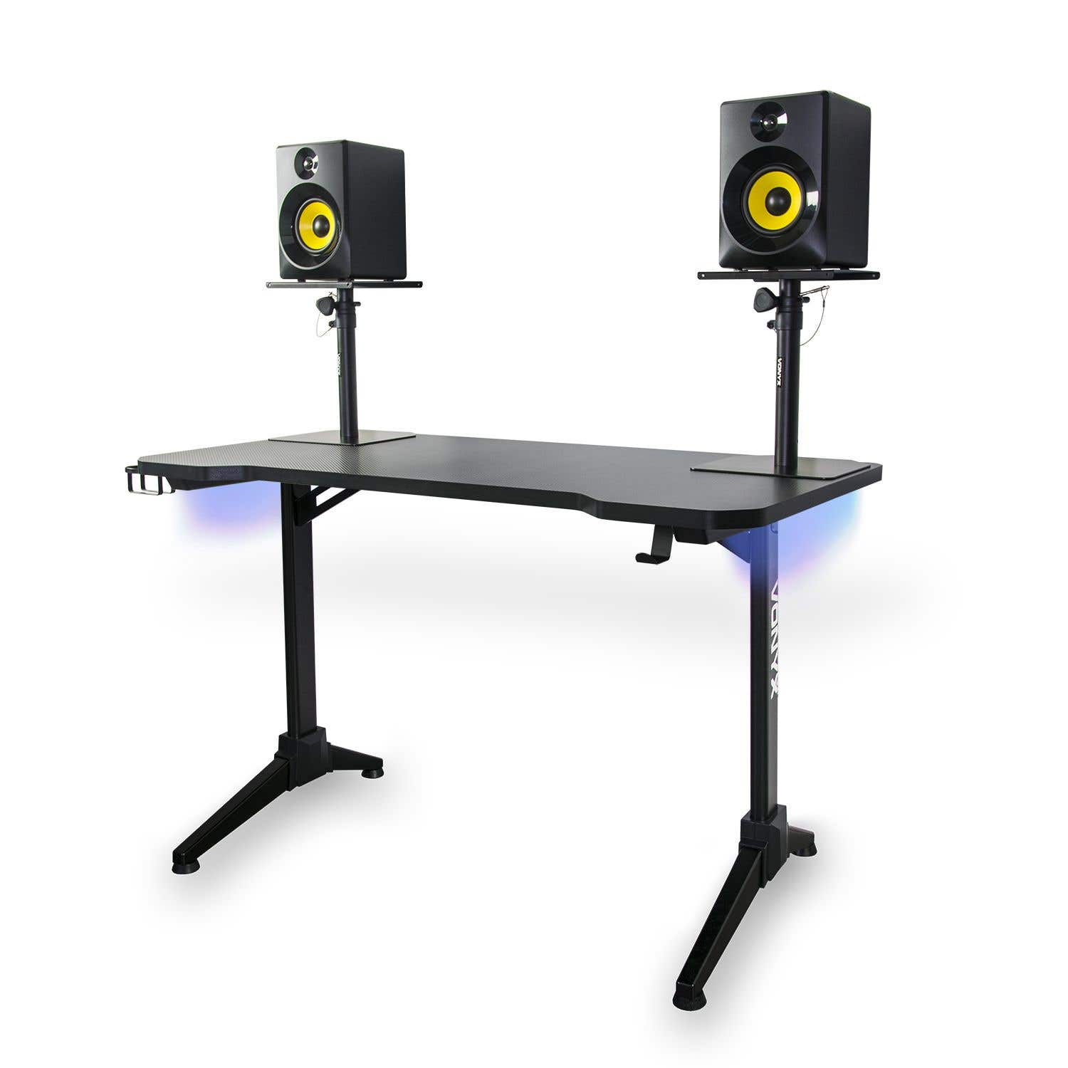 Vonyx DB20 - Bureau Studio LED 120cm - Noir