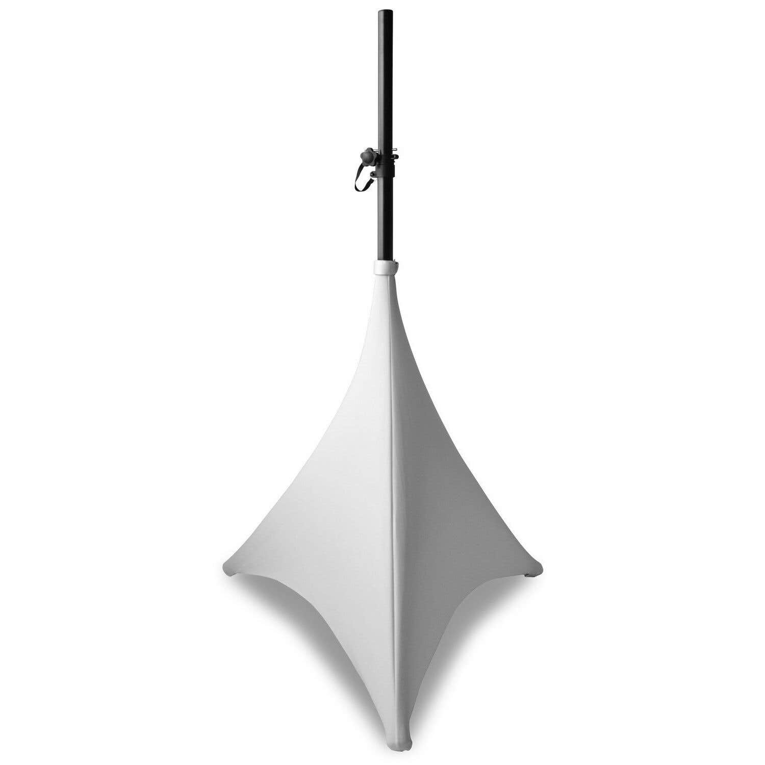 BeamZ LSS07W - Housse en Lycra Blanc, 70cm de Haut, pour Pieds d'Enceinte