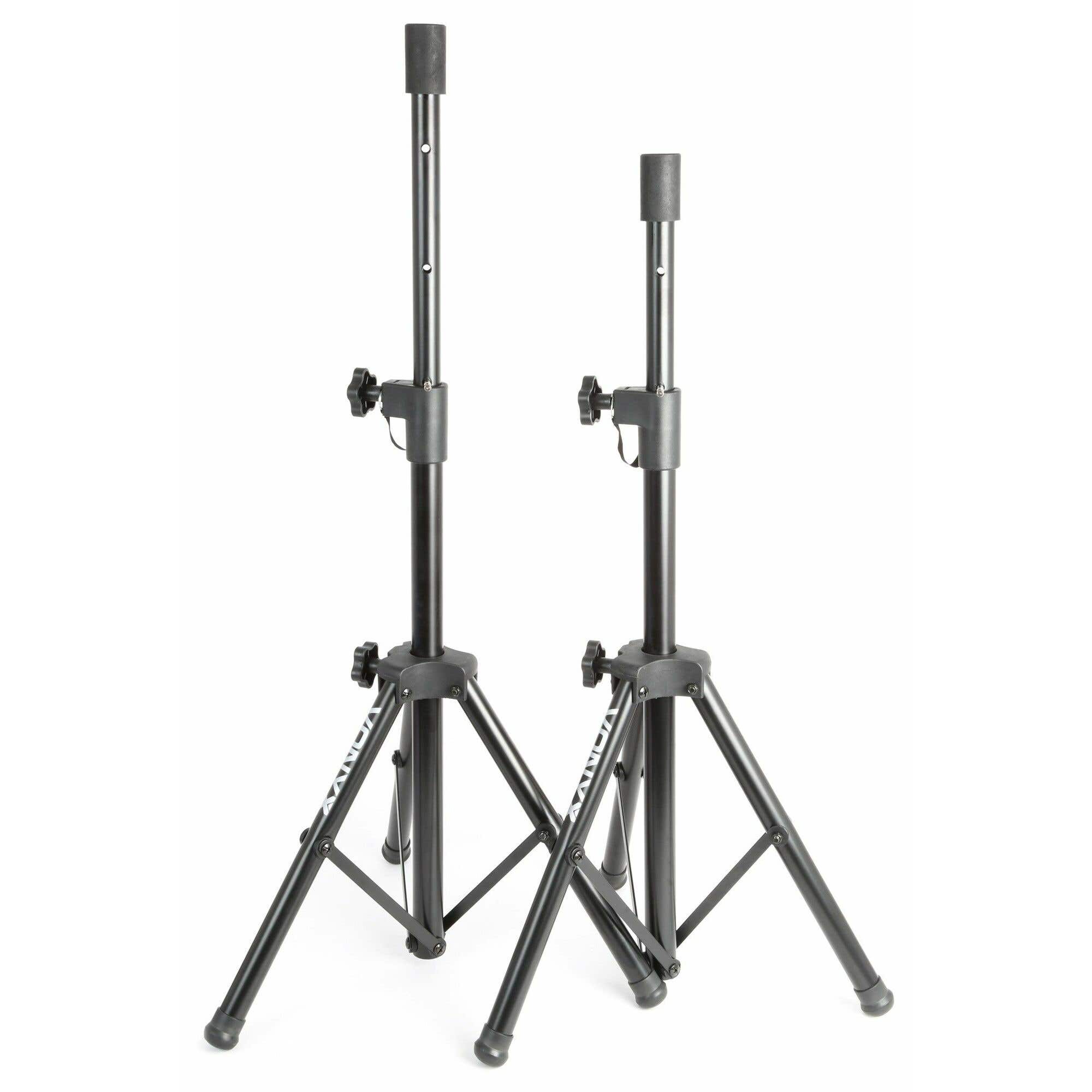 Vonyx LS02K - Petits Pieds d'Enceintes Réglables, Hauteur 66 à 115 cm - Noir