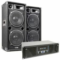 MAX "Dark Night 210" Système de Sonorisation - Kit Sono DJ - 2000W