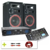 SKYTEC SYSTÈME AUDIO COMPLET BLUETOOTH ET USB POUR DJ 1000W